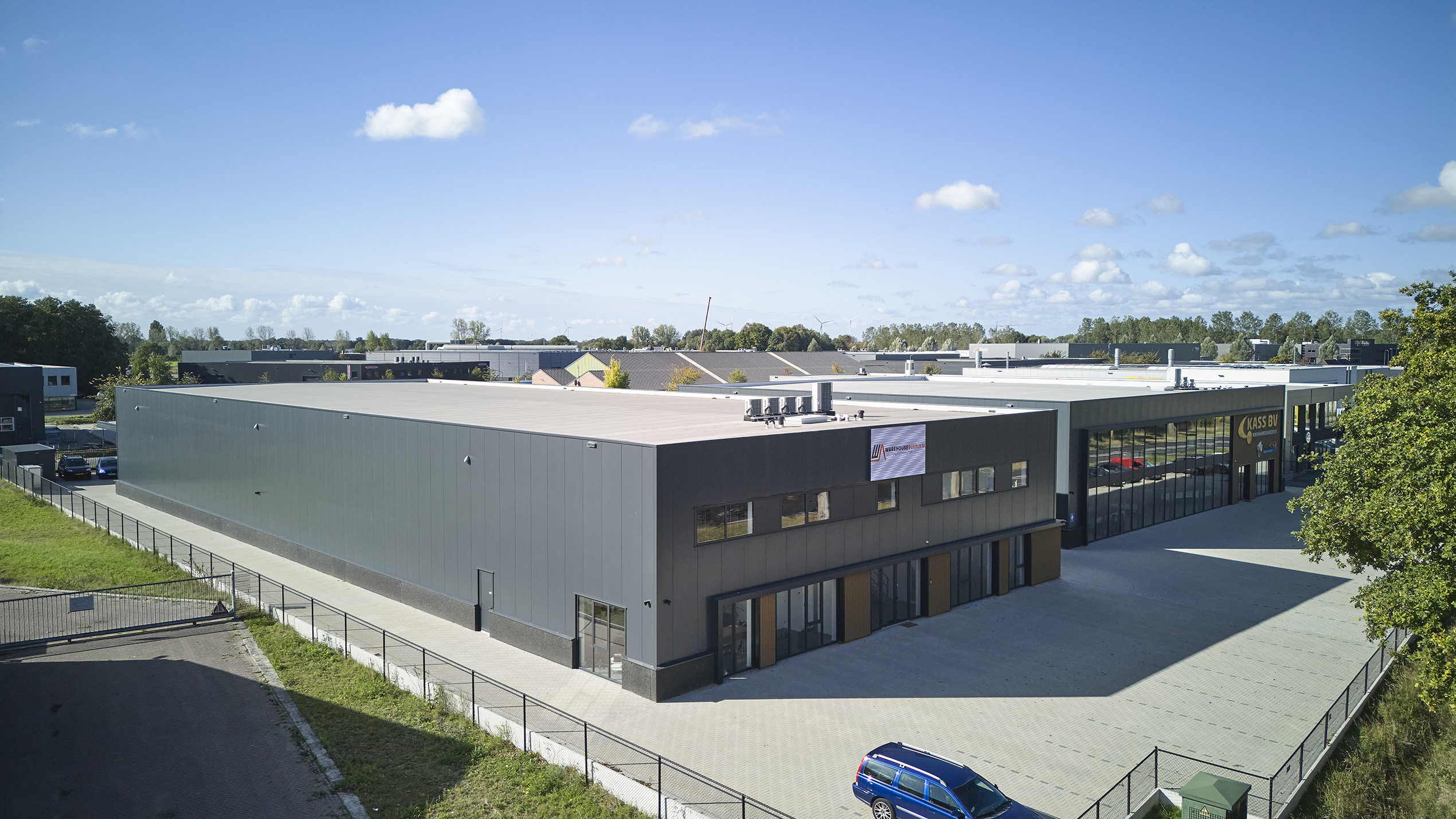 dak- en wandbekleding, loods